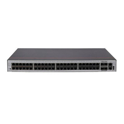 1U Chassis Height S5735-L48T4S-A 48*10/100/1000BASE-T Ports 4*GE SFP Ports AC Power Switch