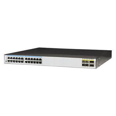 24-Port GE RJ45 4-Port 10G SFP 2-Port 40G QSFP Switch with VLAN Support and Fan Exhaust